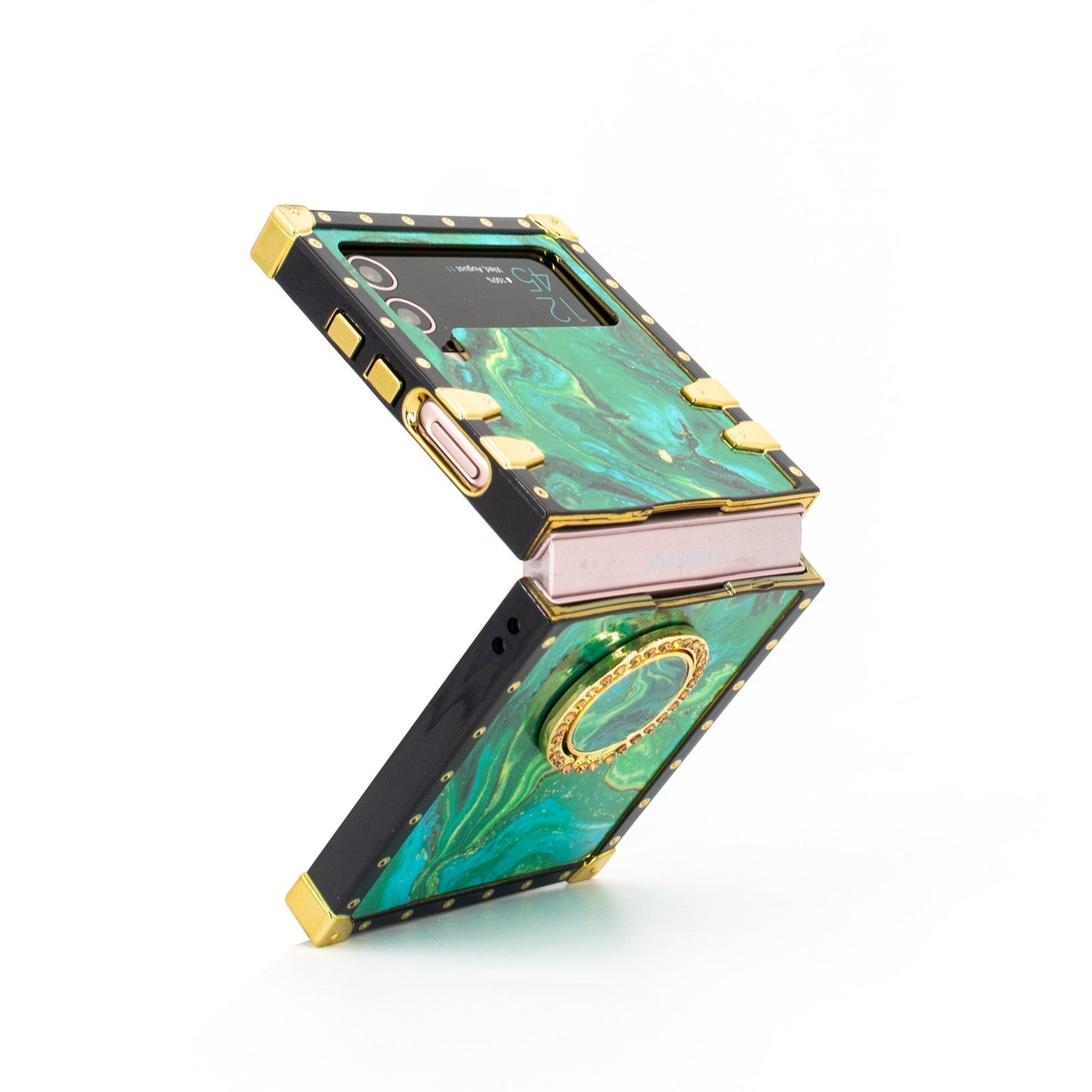 Capa quadrada para Samsung Galaxy Z Flip6/5/4/3 5G "Anel Isabis"