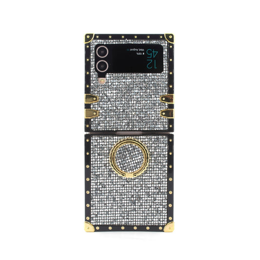 Capa quadrada para Samsung Galaxy Z Flip6/5/4/3 5G "Anel de pérola do Taiti"