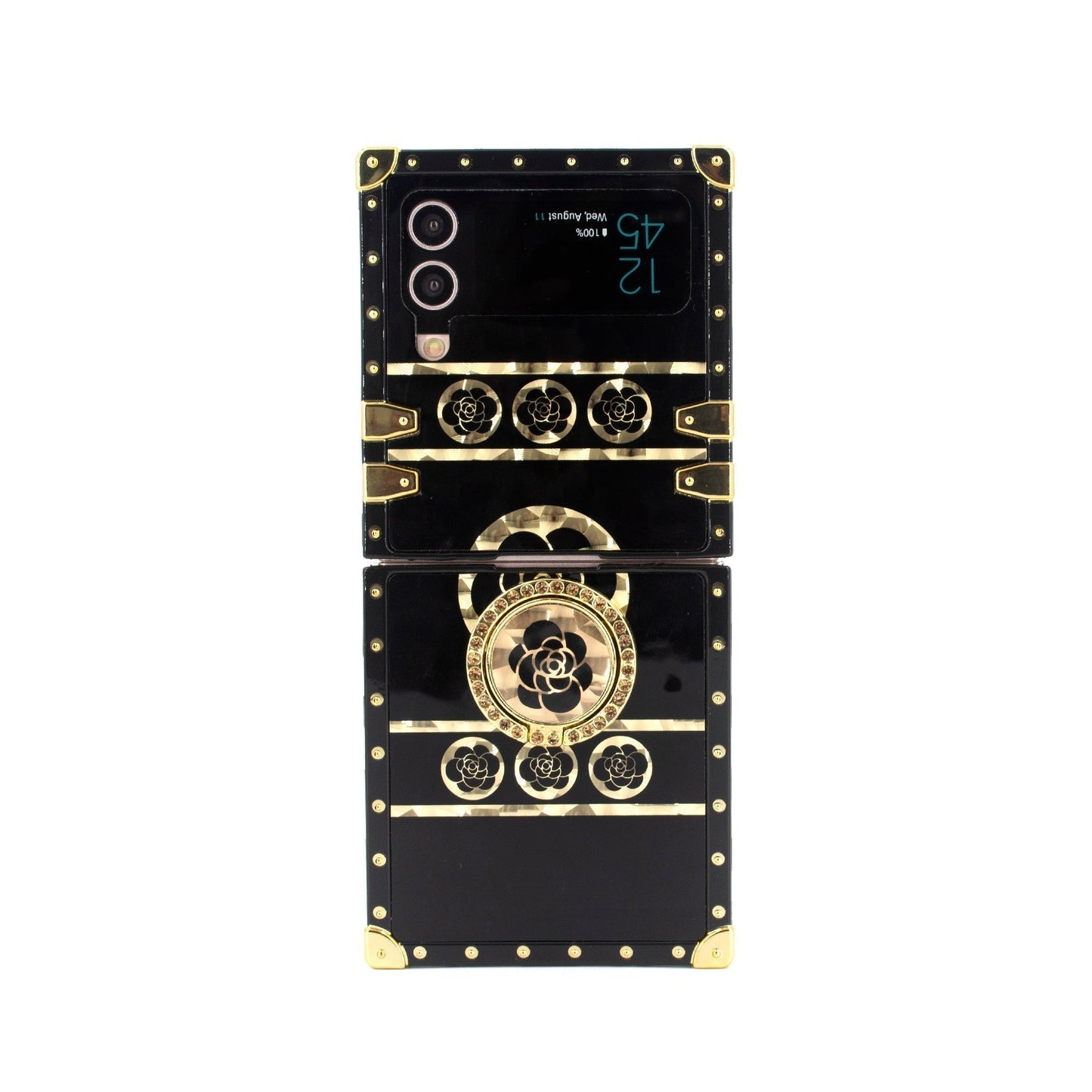 Capa quadrada para Samsung Galaxy Z Flip6/5/4/3 5G "Anel Yin"