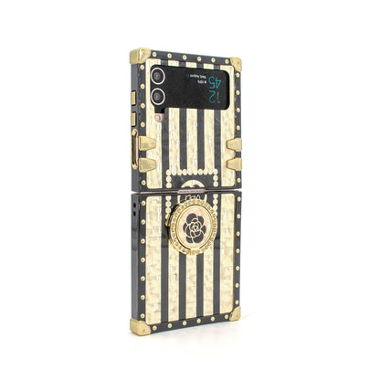 Capa quadrada Samsung Galaxy Z Flip6/5/4/3 5G "Anel Yang"