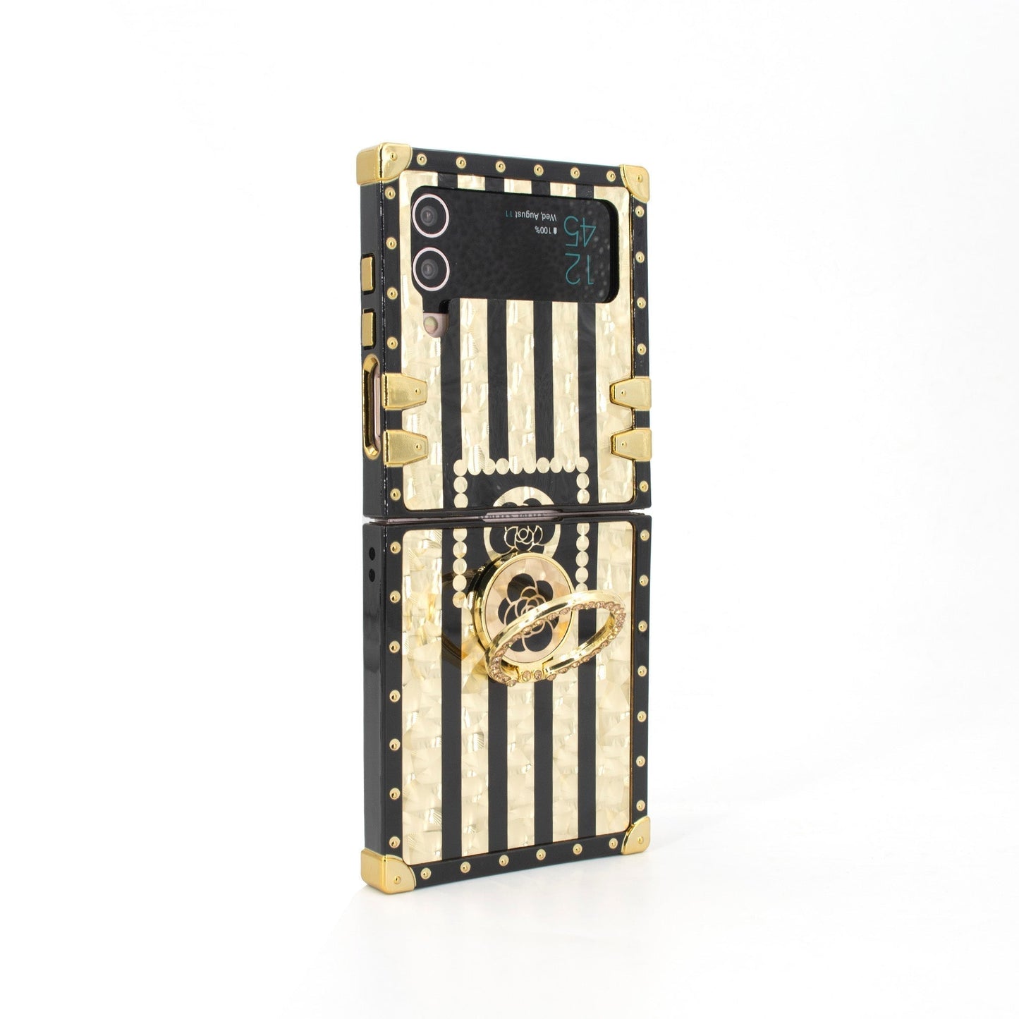 Capa quadrada Samsung Galaxy Z Flip6/5/4/3 5G "Anel Yang"