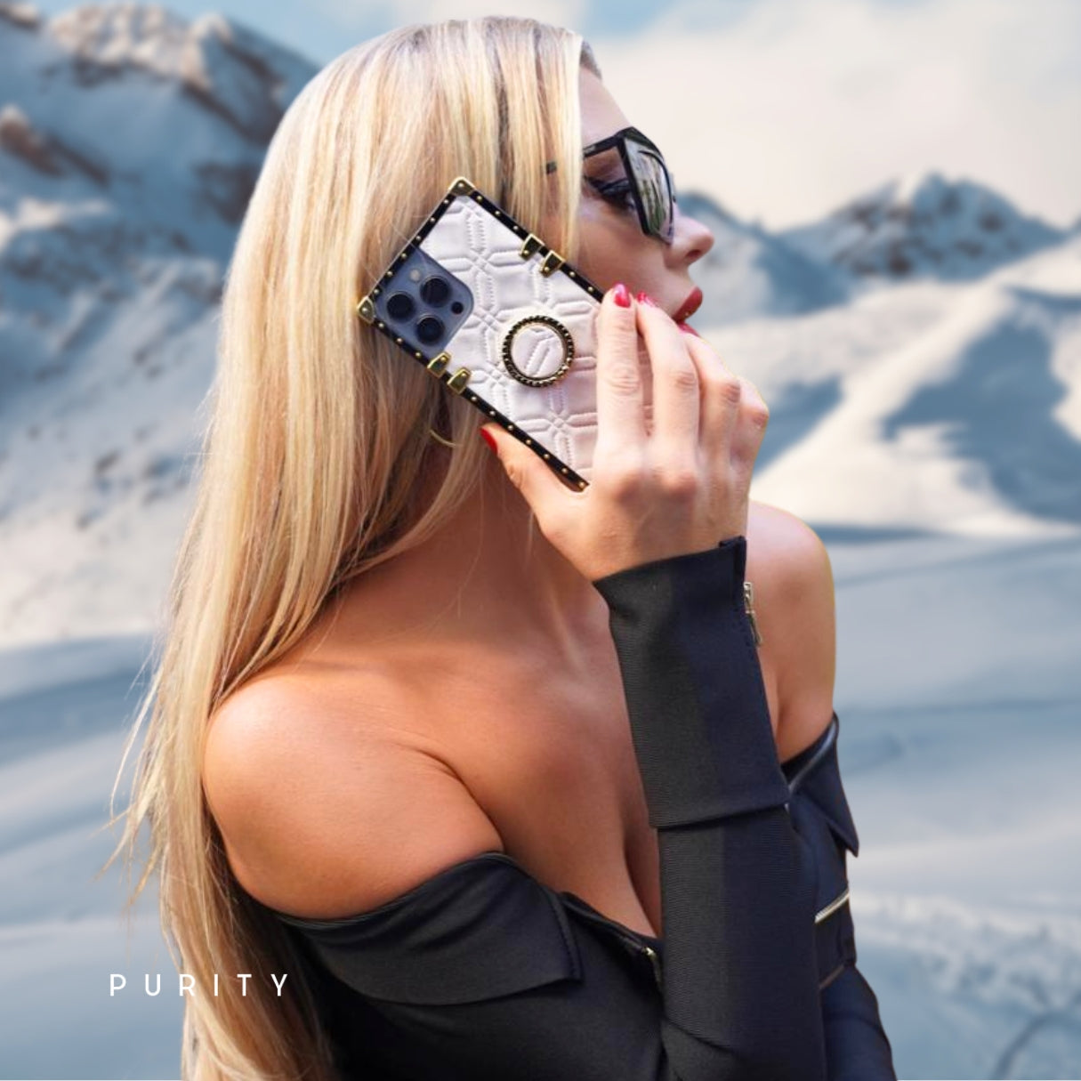 Capa Samsung com Anel "Boneco de Neve"