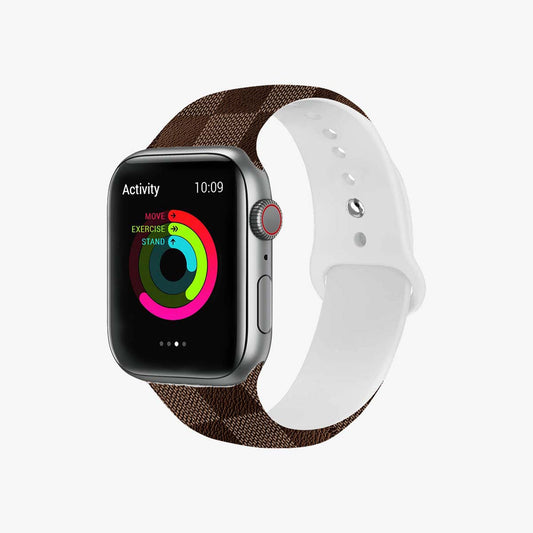 Pasek do Apple Watch | Brązowy czek