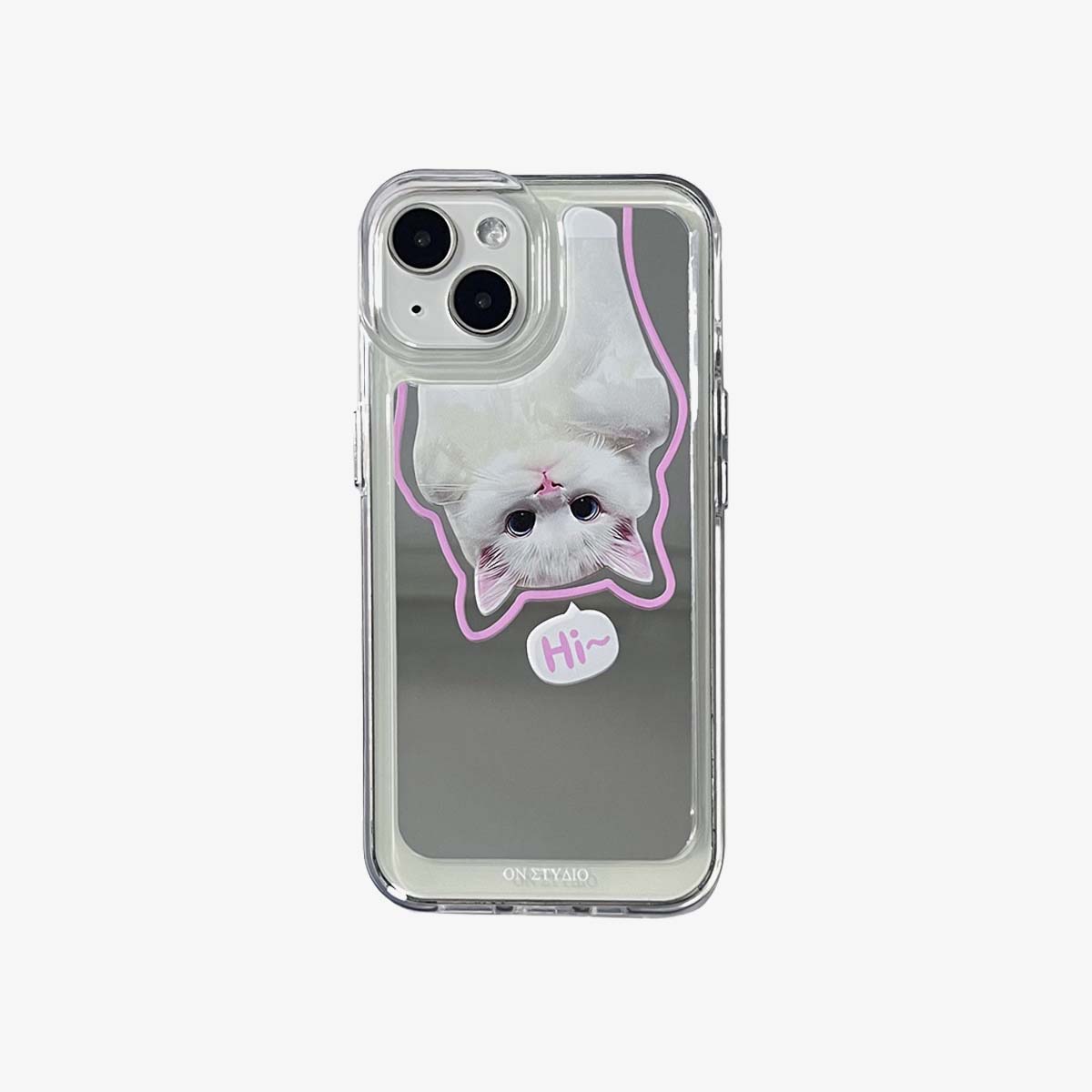 Зеркало iPhone Case | Пара кошек и собак привет (купить 2 и получить скидку 50%)