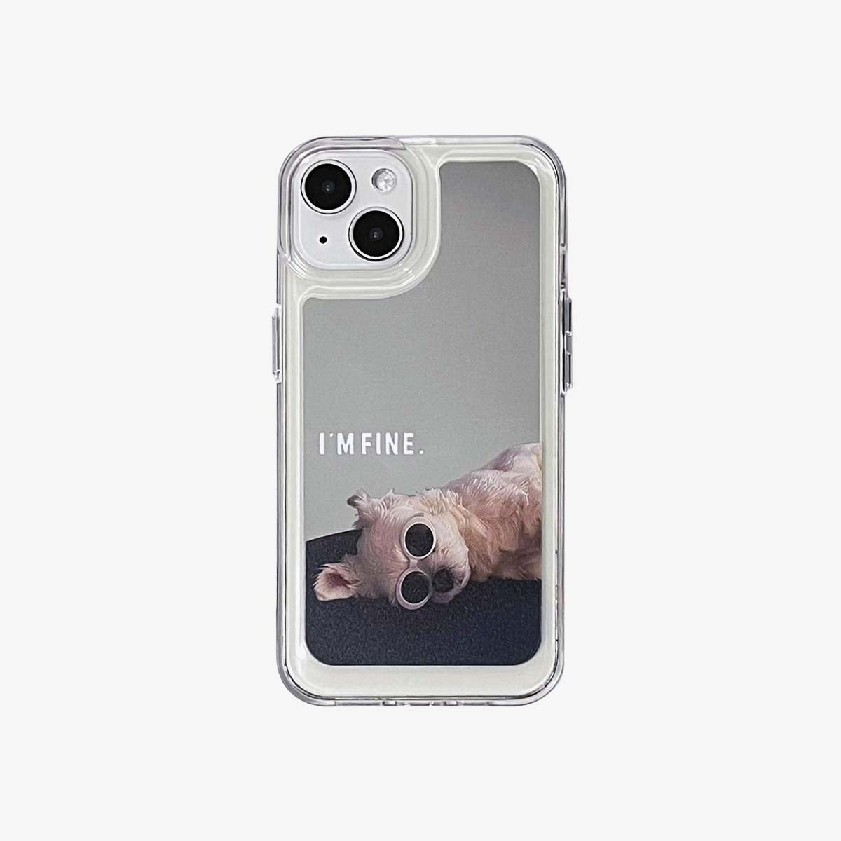 Зеркало iPhone Case | Пара собак, я в порядке (купить 2 и получить скидку 50%)