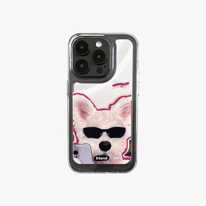 Зеркало iPhone Case | Пара собак Self-Timer (купить 2 и получить скидку 50%)