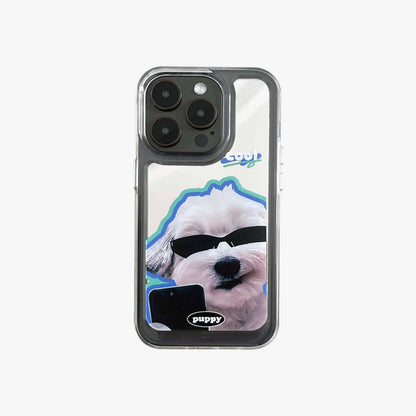 Зеркало iPhone Case | Пара собак Self-Timer (купить 2 и получить скидку 50%)