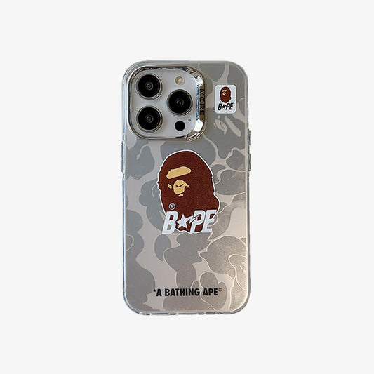 Ограниченный чехол для iPhone | Ape Silver Camo 2