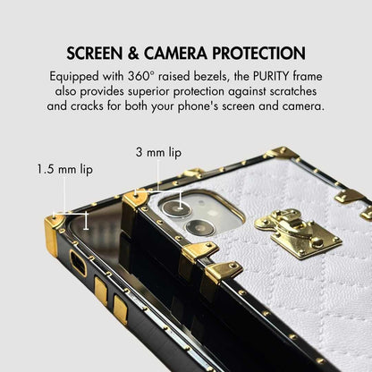 サムスンケース「ホワイトレザー」